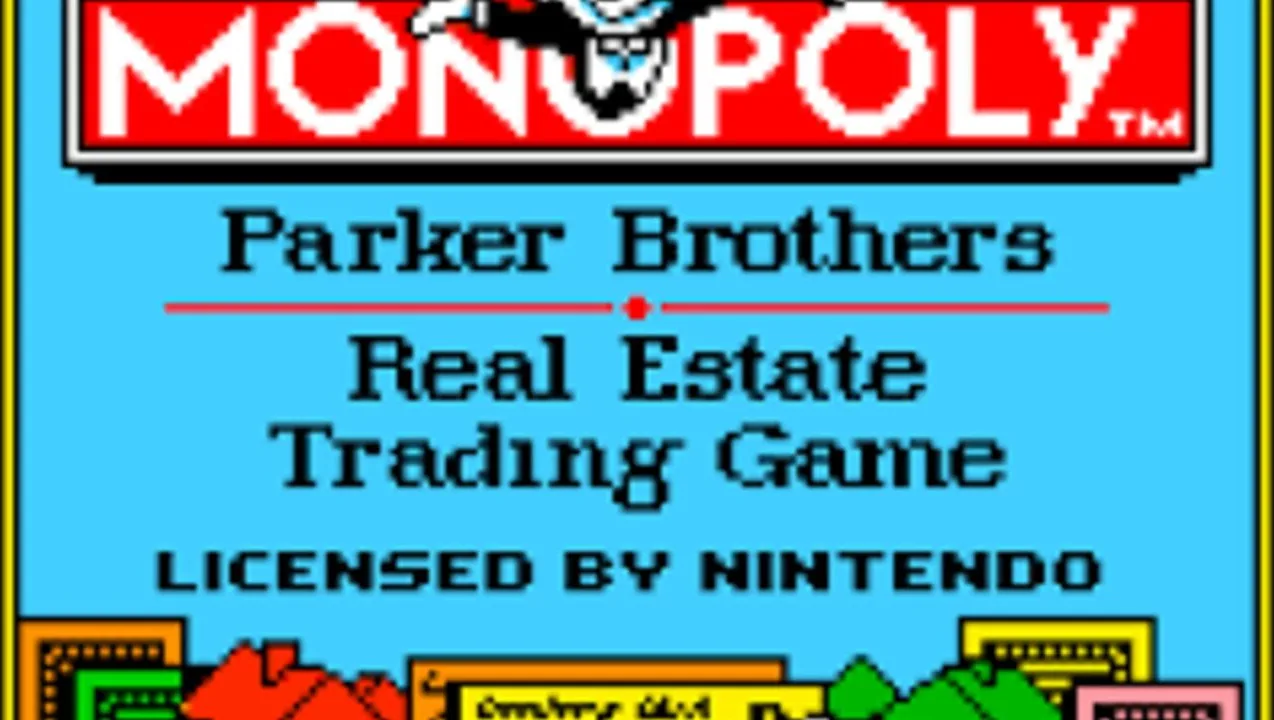 Monopoly gameplay on Game Boy Color