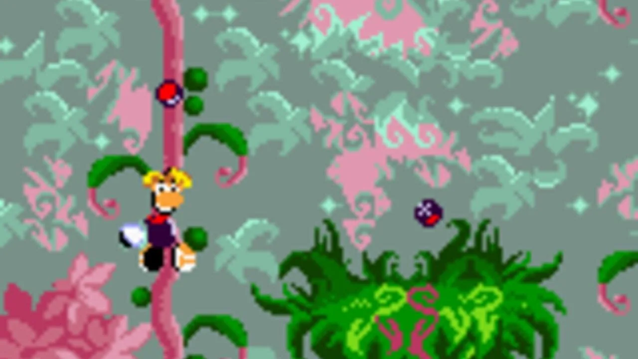 Rayman gameplay on Game Boy Color