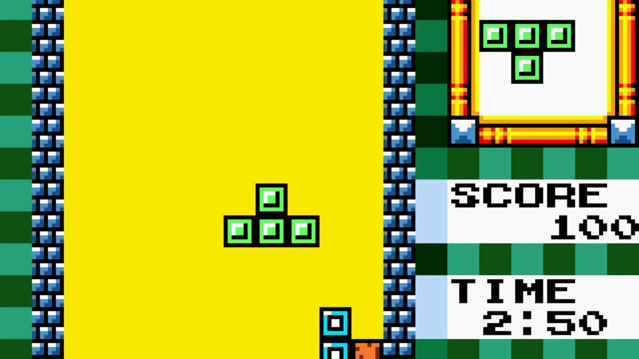Tetris DX gameplay on Game Boy Color
