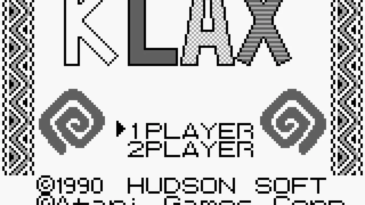 Klax gameplay on Game Boy