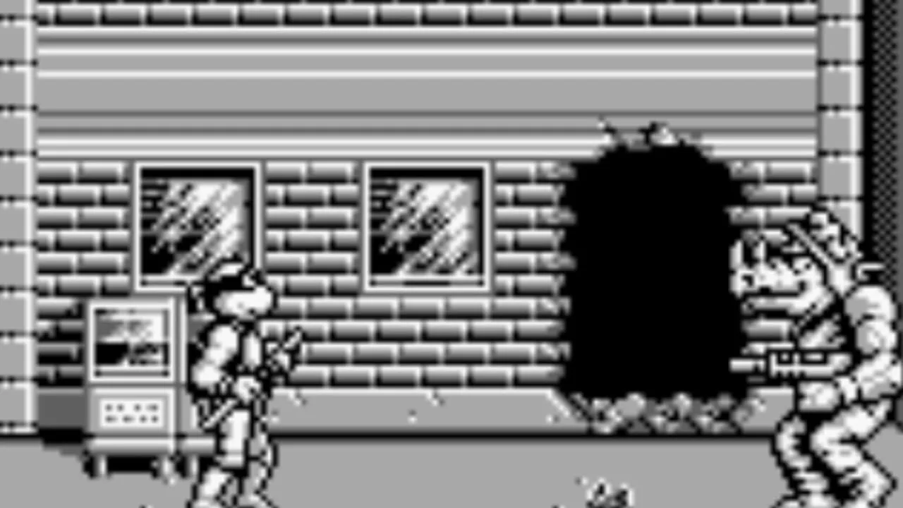 Teenage Mutant Ninja Turtles II: Back from the Sewers gameplay on Game Boy