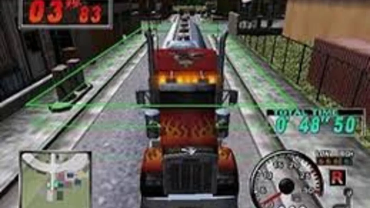 18 Wheeler: American Pro Trucker gameplay on GameCube