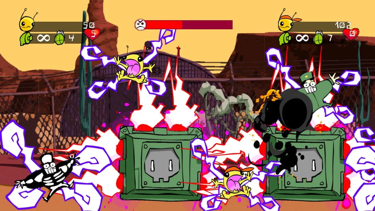 Alien Hominid gameplay on GameCube