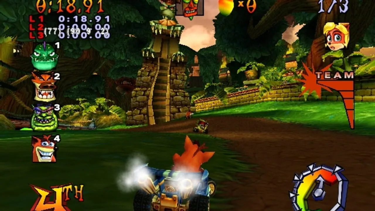Crash Nitro Kart gameplay on GameCube