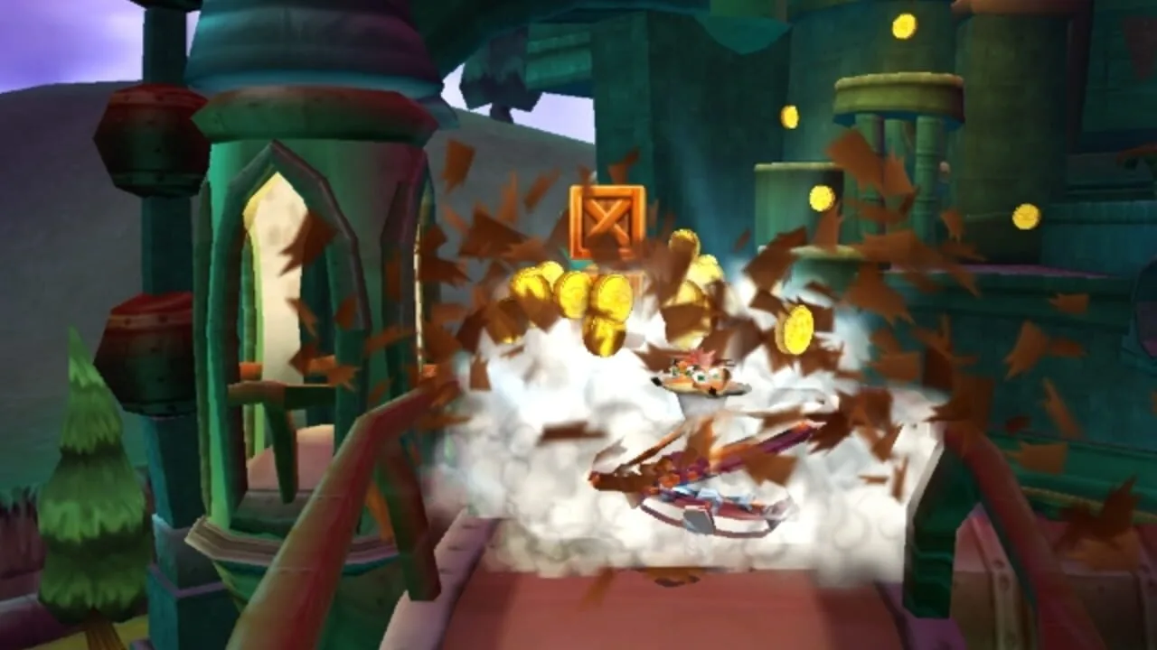 Crash Tag Team Racing gameplay on GameCube