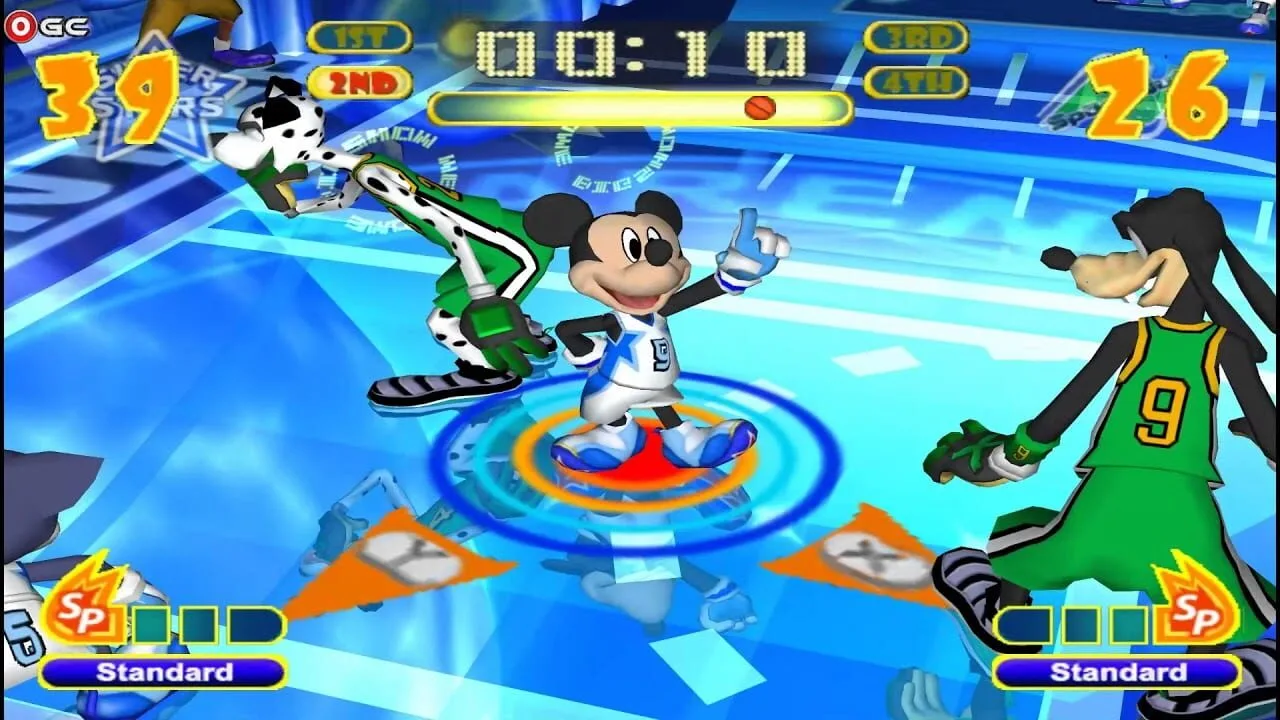 Disney Sports Basketball gameplay on GameCube