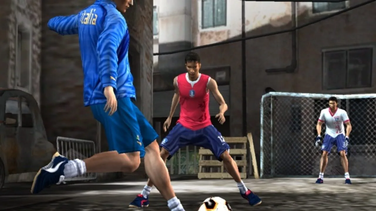 FIFA Street 2 gameplay on GameCube