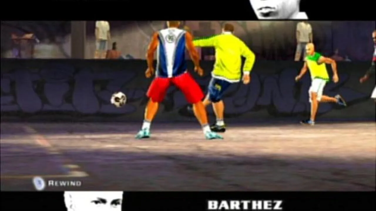 FIFA Street gameplay on GameCube
