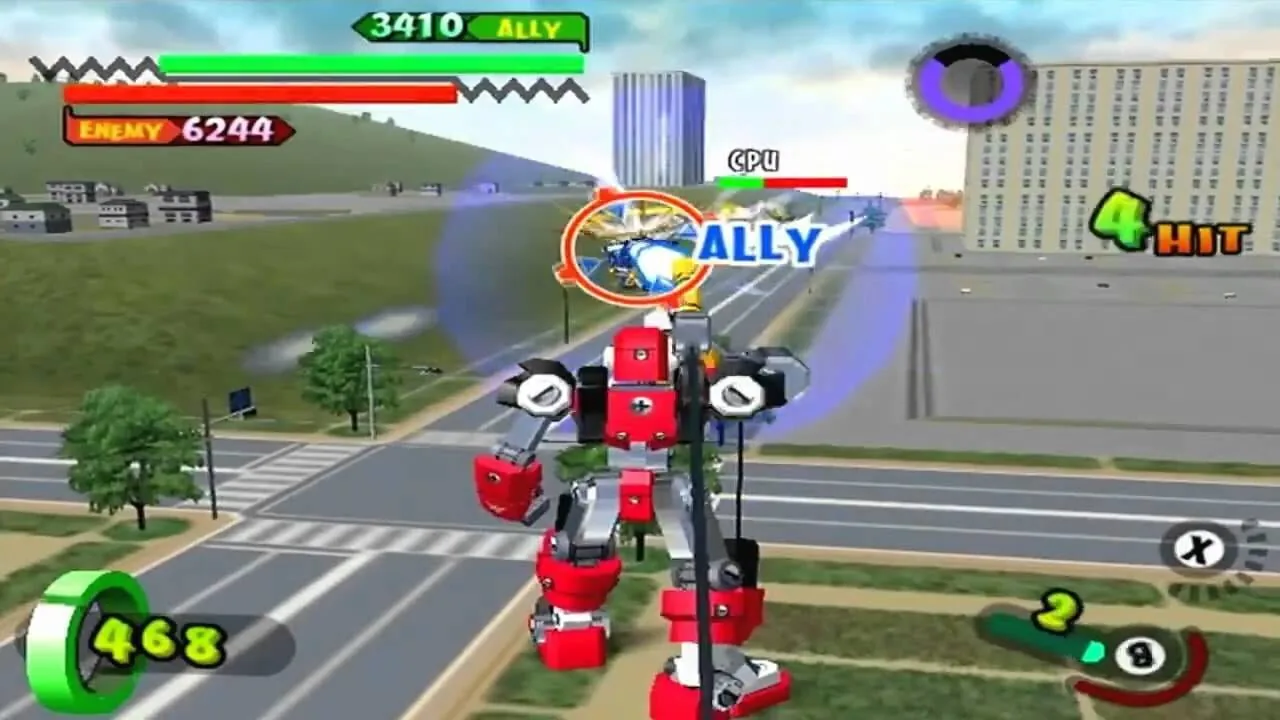 Gotcha Force gameplay on GameCube