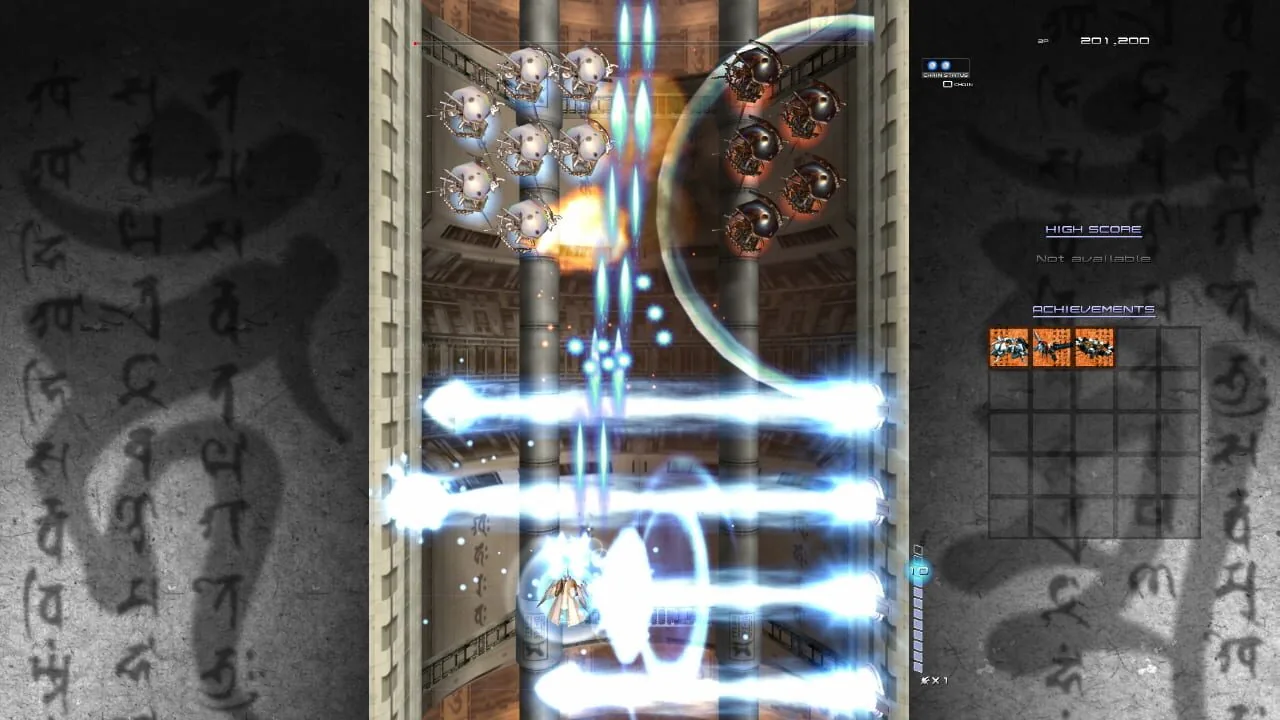 Ikaruga gameplay on GameCube