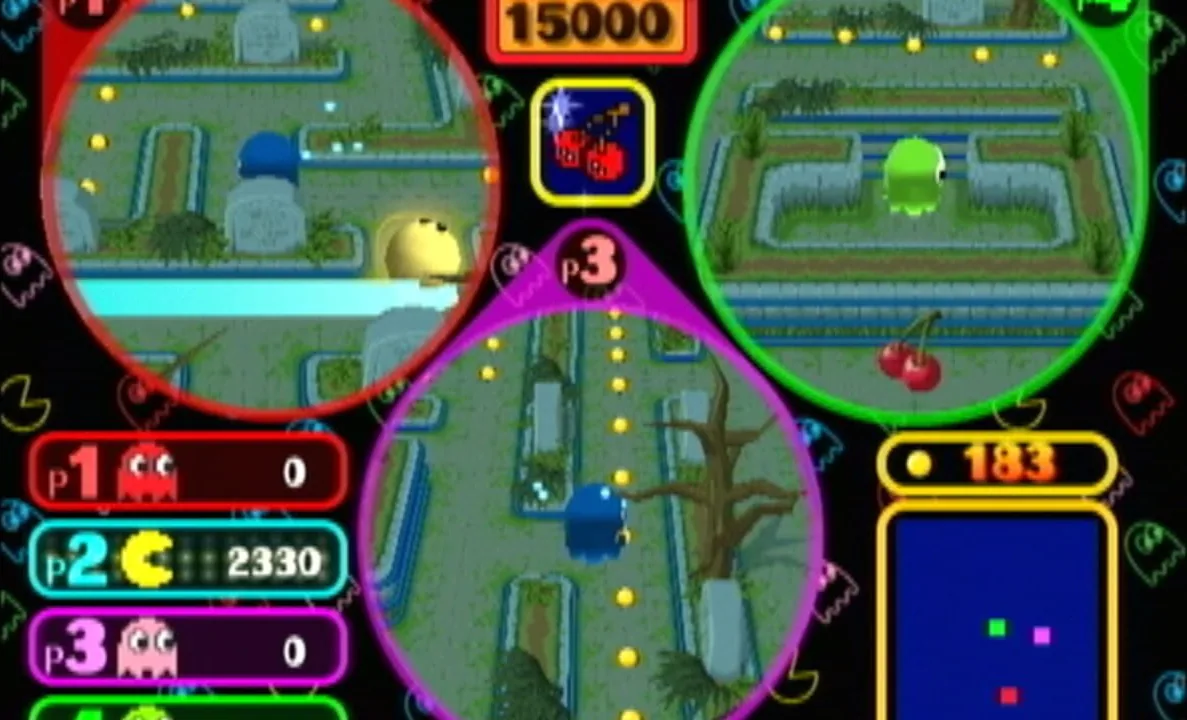 Pac-Man Vs. gameplay on GameCube