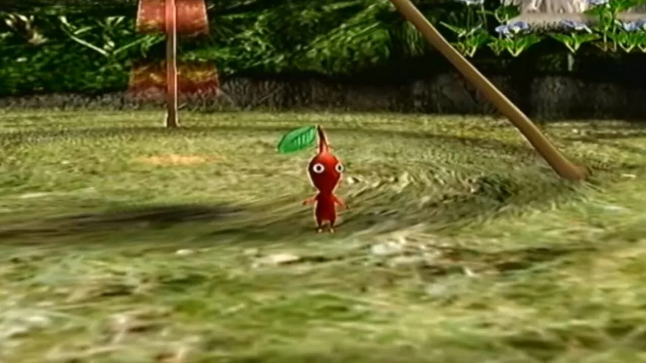 Pikmin gameplay on GameCube