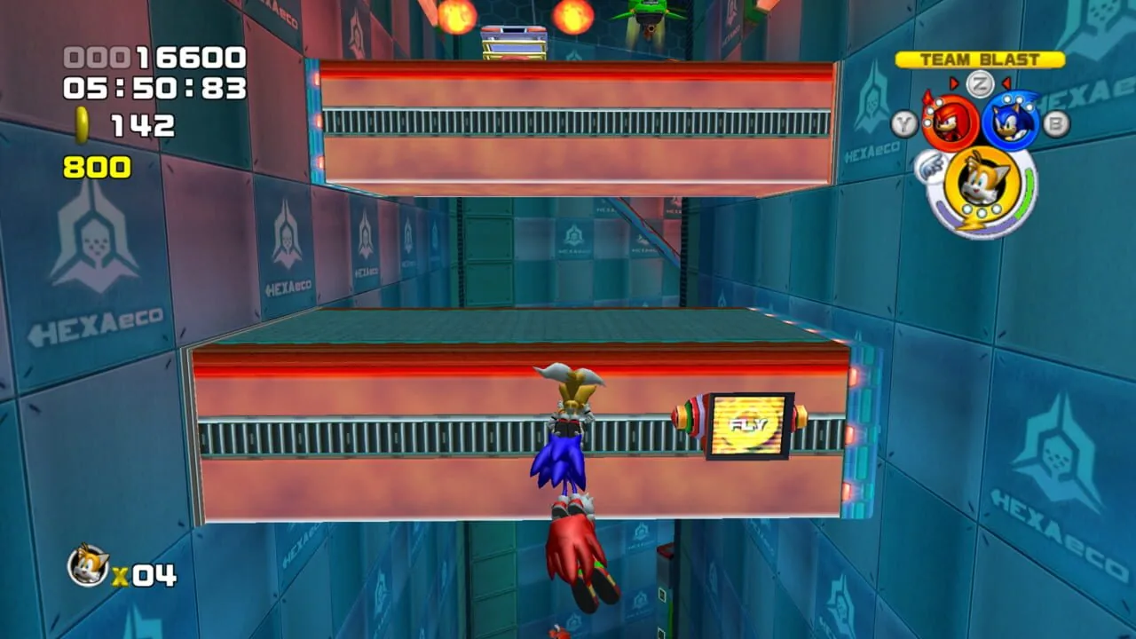 Sonic Heroes gameplay on GameCube
