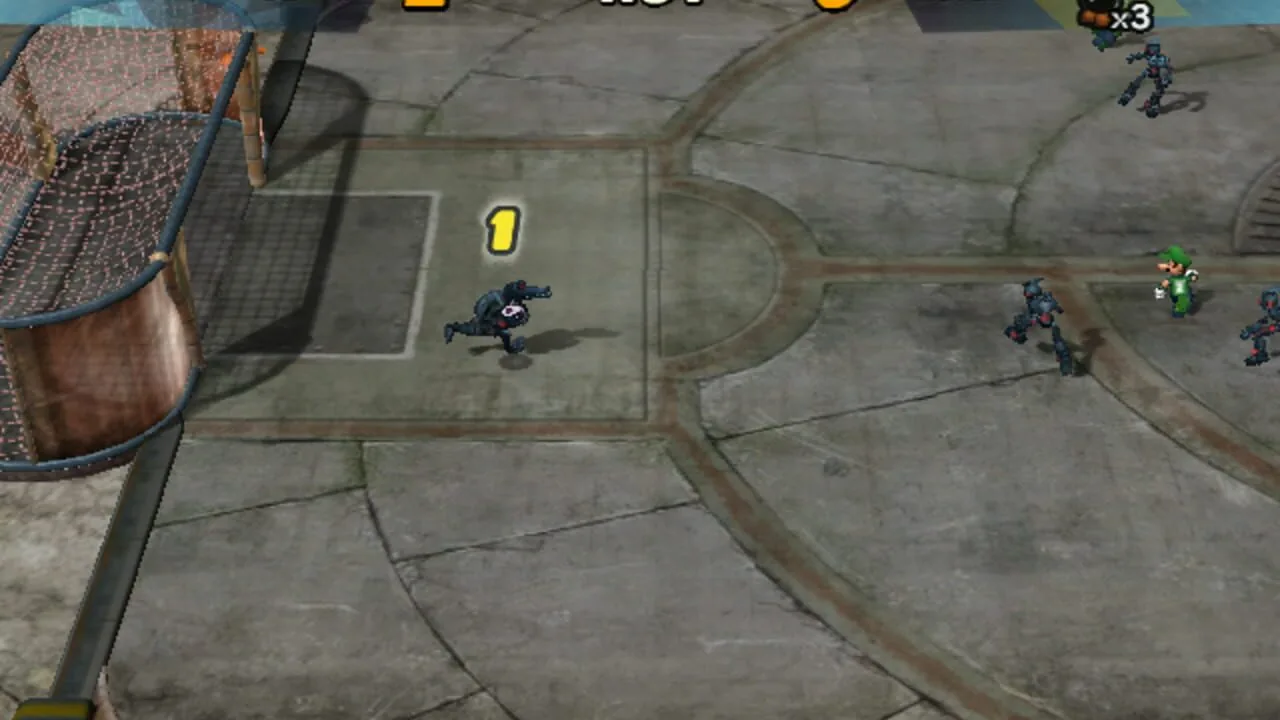 Super Mario Strikers gameplay on GameCube