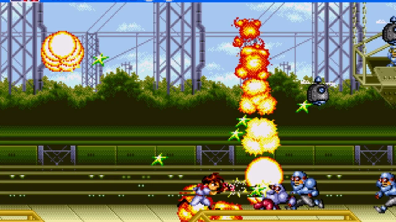 Gunstar Heroes gameplay on Sega Genesis