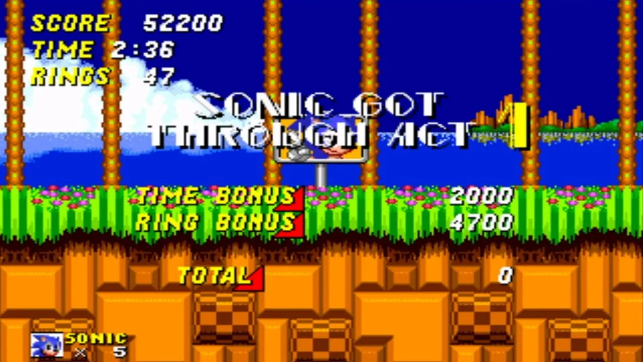 Sonic the Hedgehog 2 gameplay on Sega Genesis