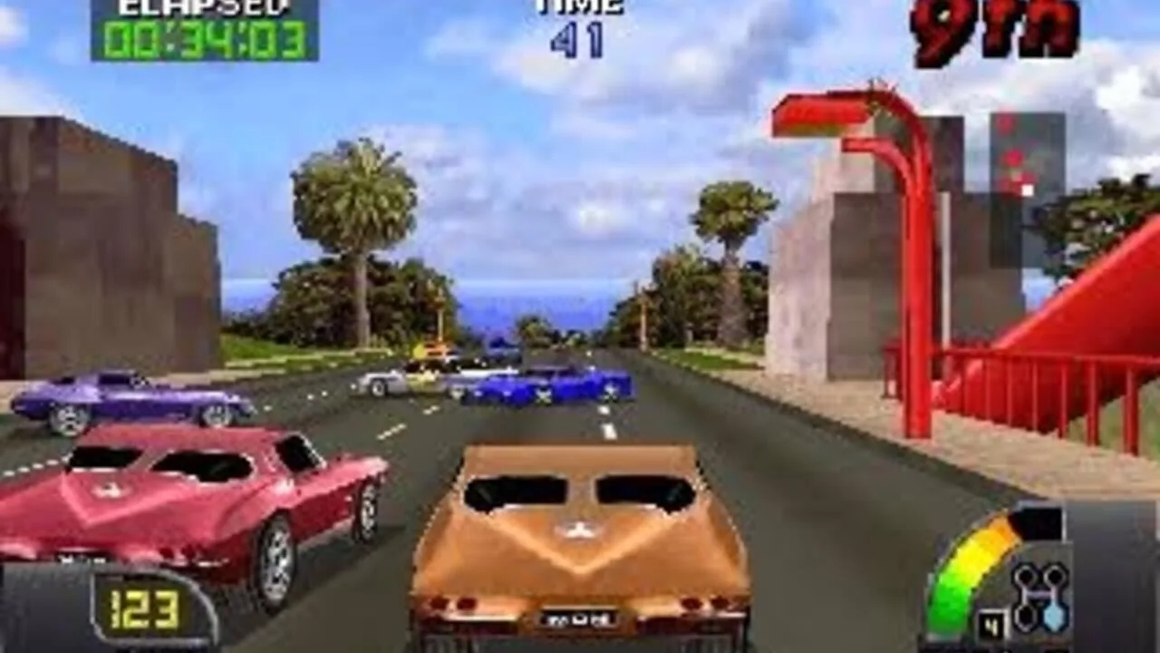 Cruis'n USA gameplay on Nintendo 64