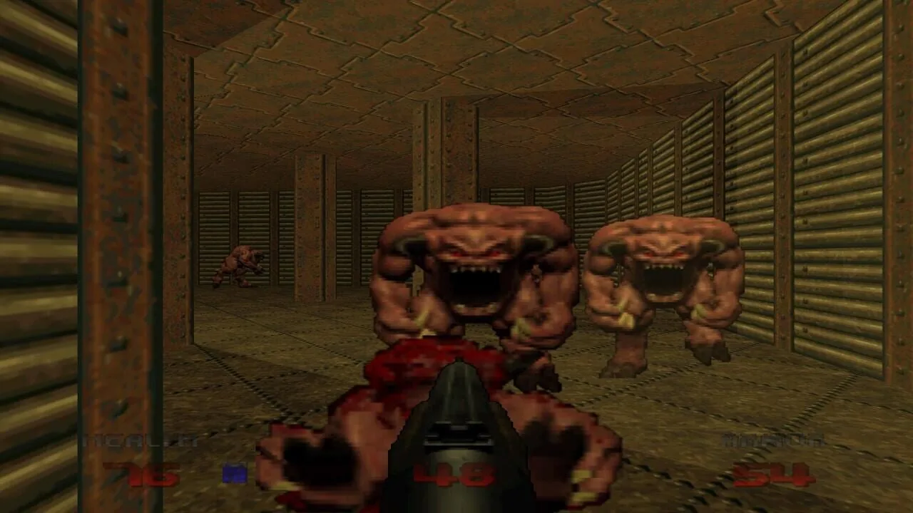 Doom 64 gameplay on Nintendo 64