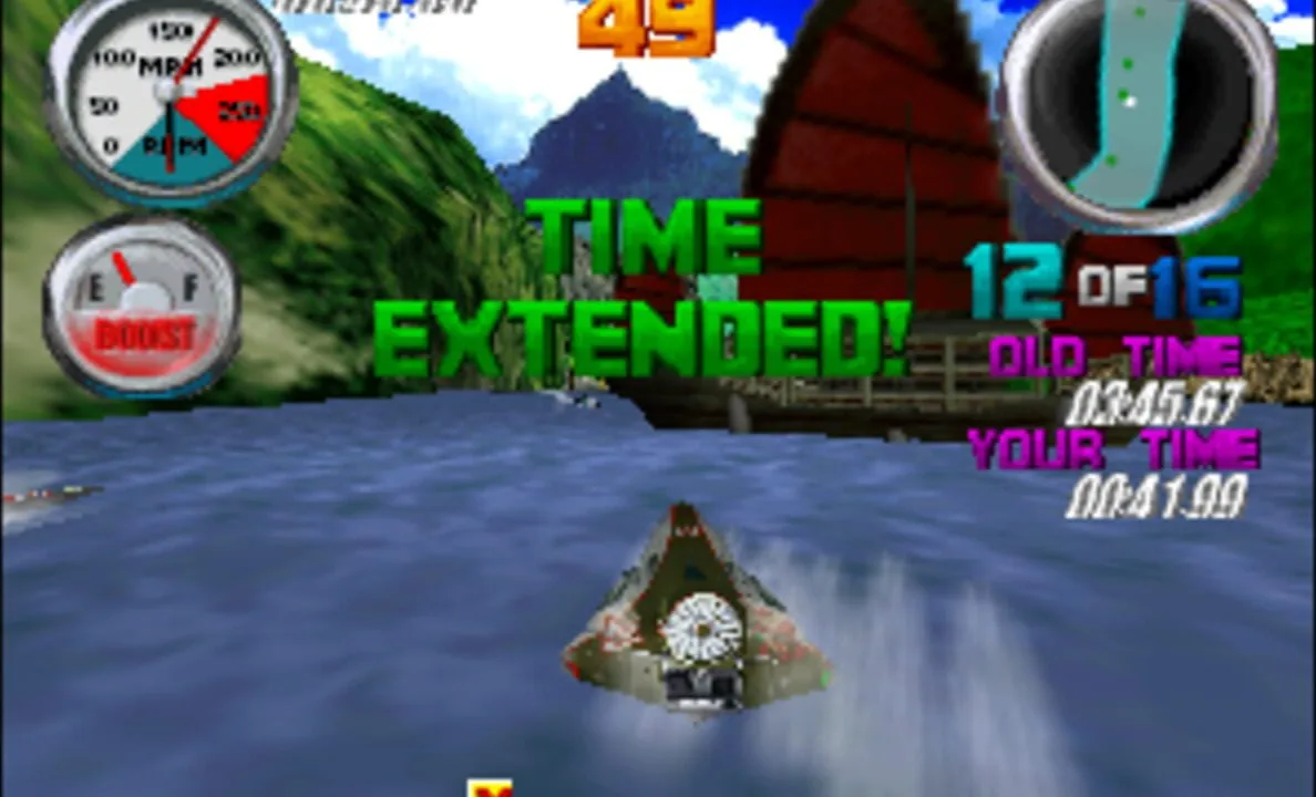 Hydro Thunder gameplay on Nintendo 64