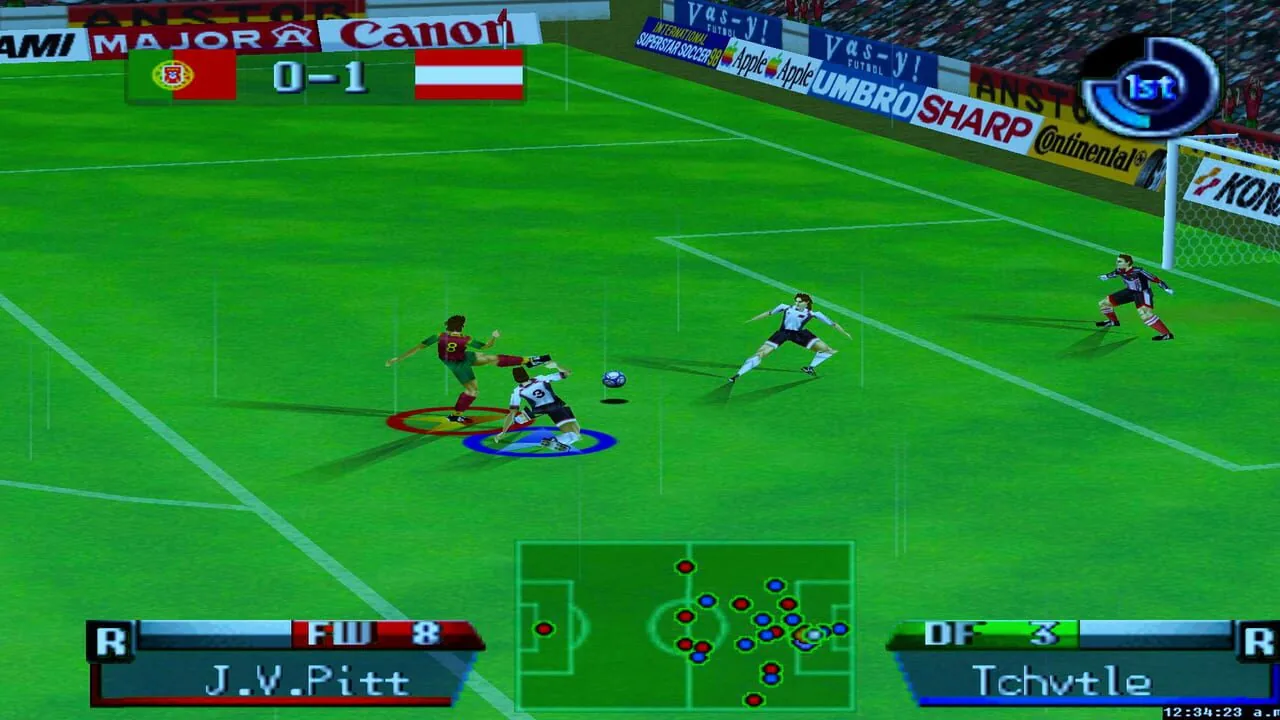 International Superstar Soccer 98 gameplay on Nintendo 64