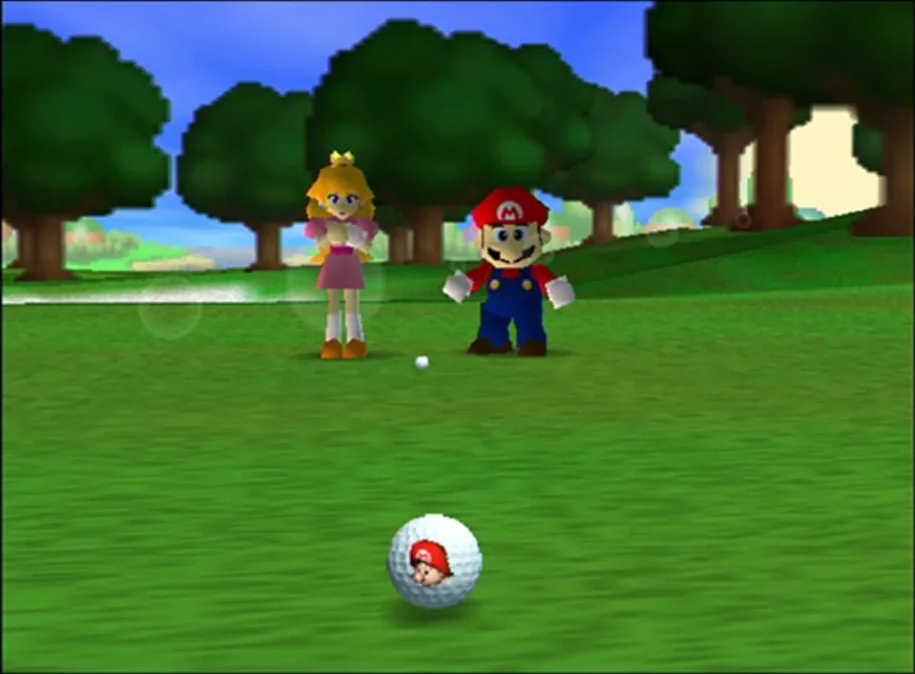 Mario Golf gameplay on Nintendo 64