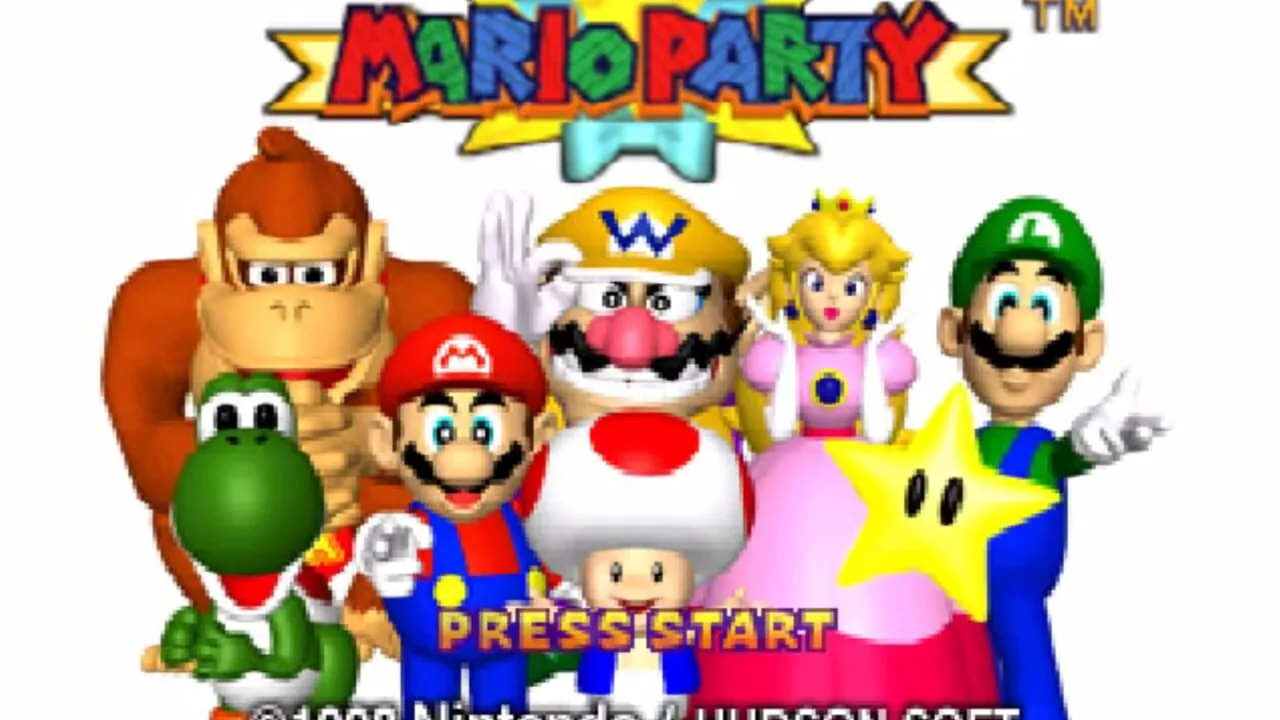 Mario Party gameplay on Nintendo 64