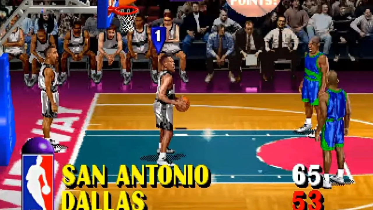 NBA Hangtime gameplay on Nintendo 64
