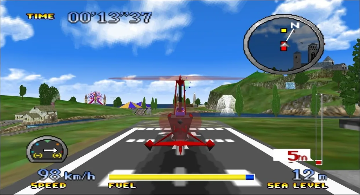 Pilotwings 64 gameplay on Nintendo 64