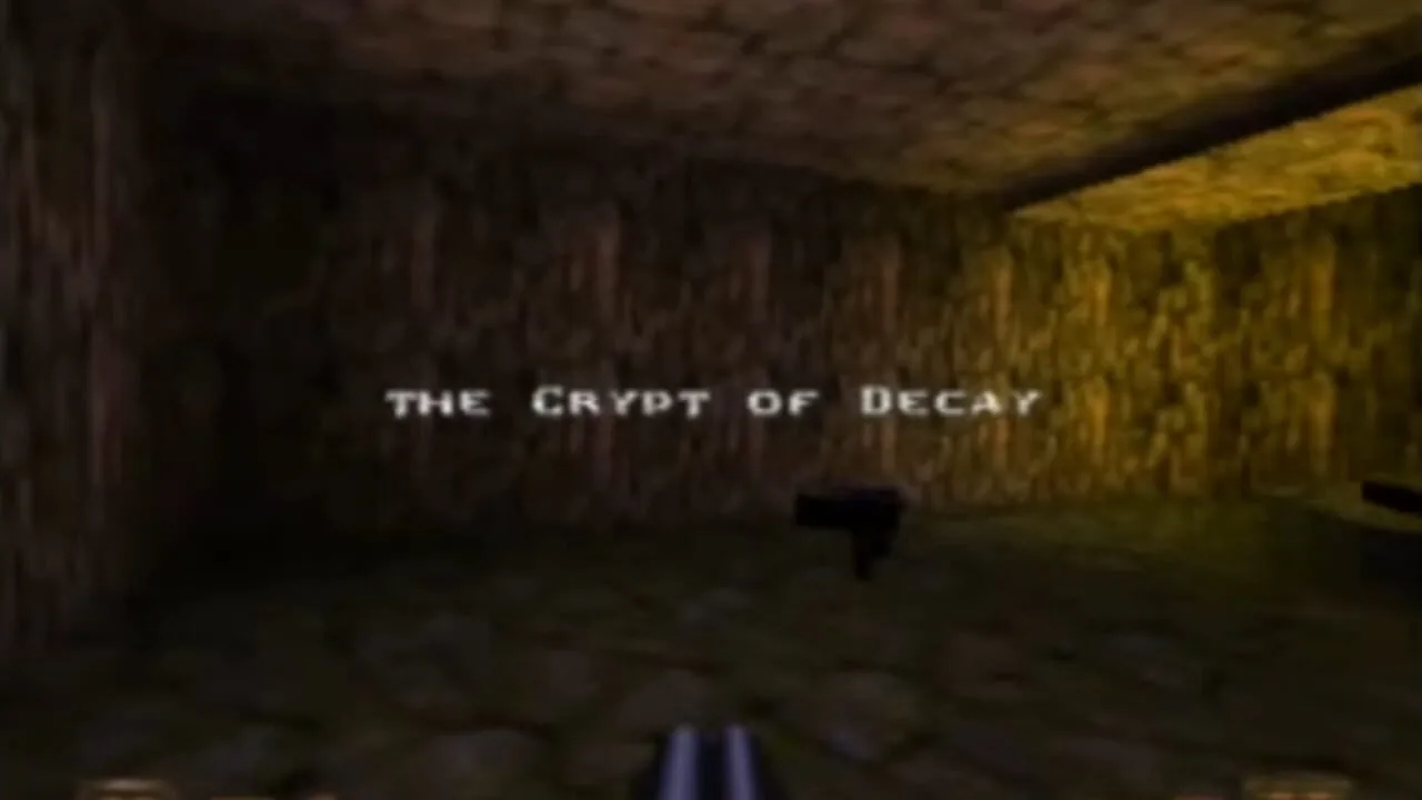Quake gameplay on Nintendo 64