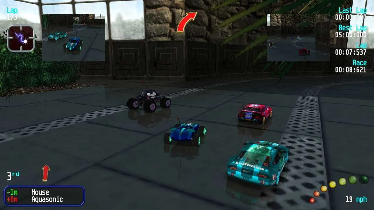 Re-Volt gameplay on Nintendo 64