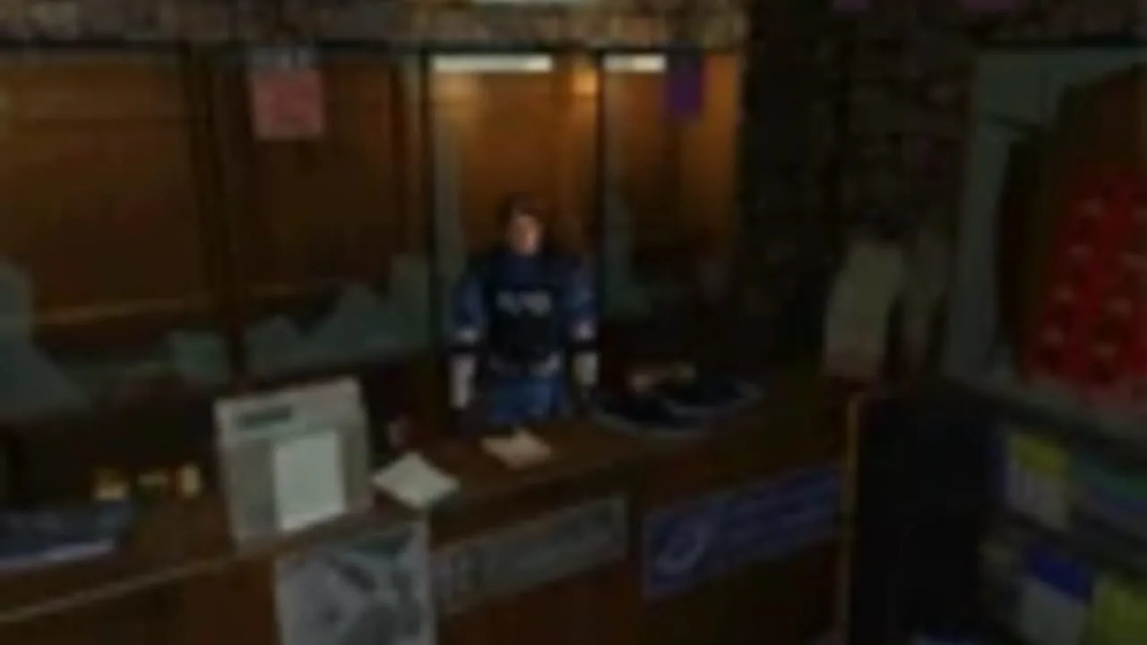 Resident Evil 2 gameplay on Nintendo 64