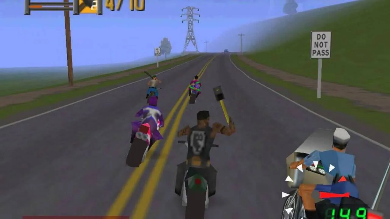 Road Rash 64 gameplay on Nintendo 64