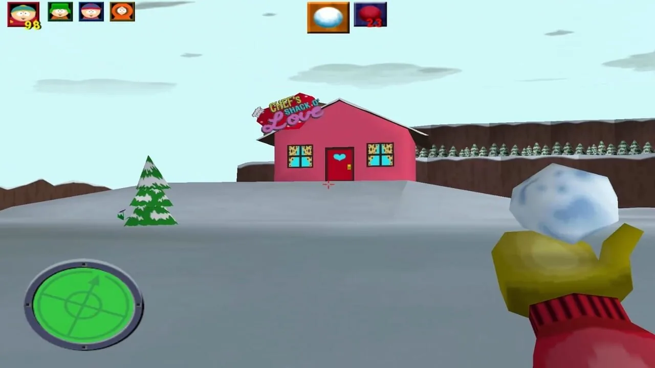South Park gameplay on Nintendo 64