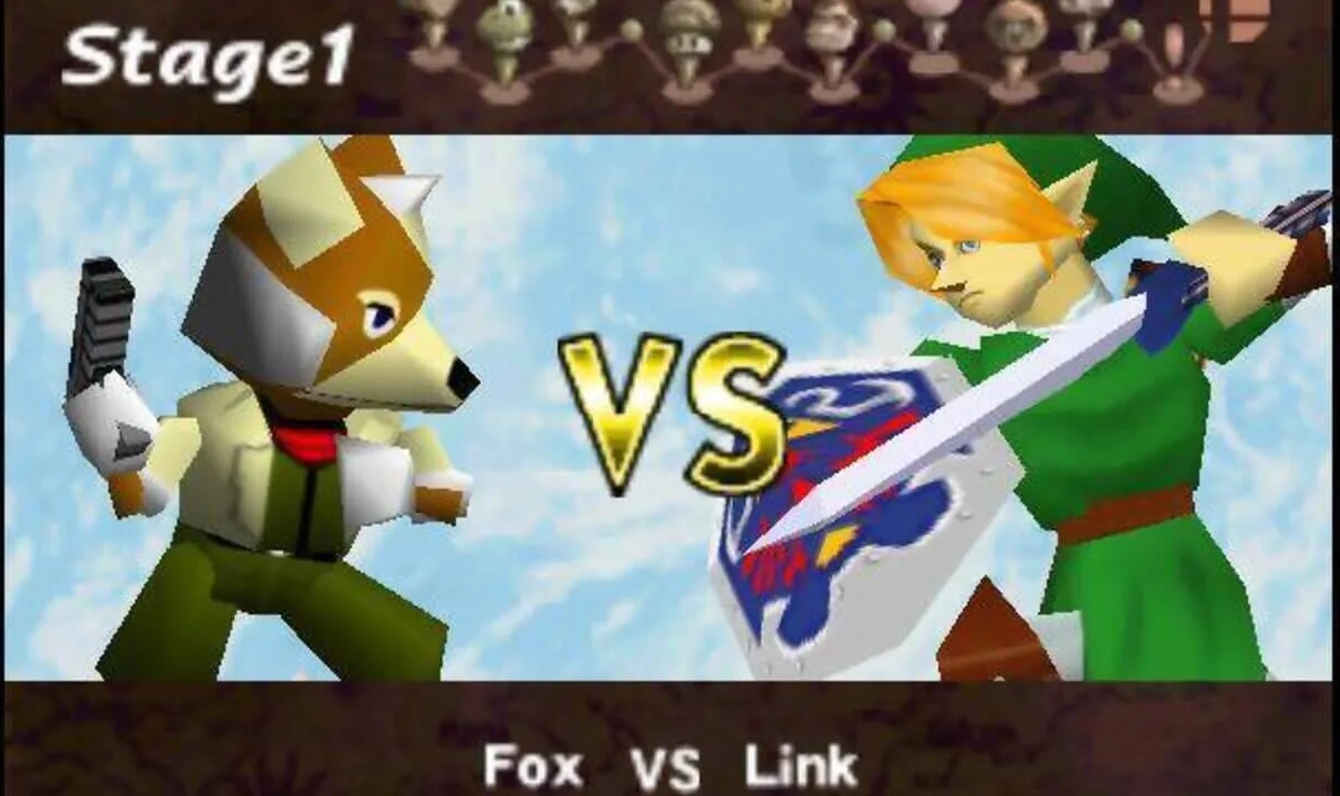Super Smash Bros. gameplay on Nintendo 64