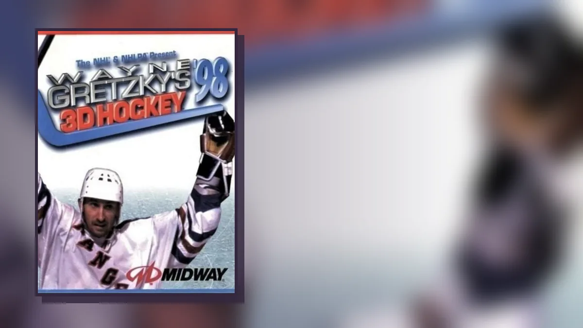 Wayne Gretzky's 3D Hockey '98 on Nintendo 64: box art and gameplay