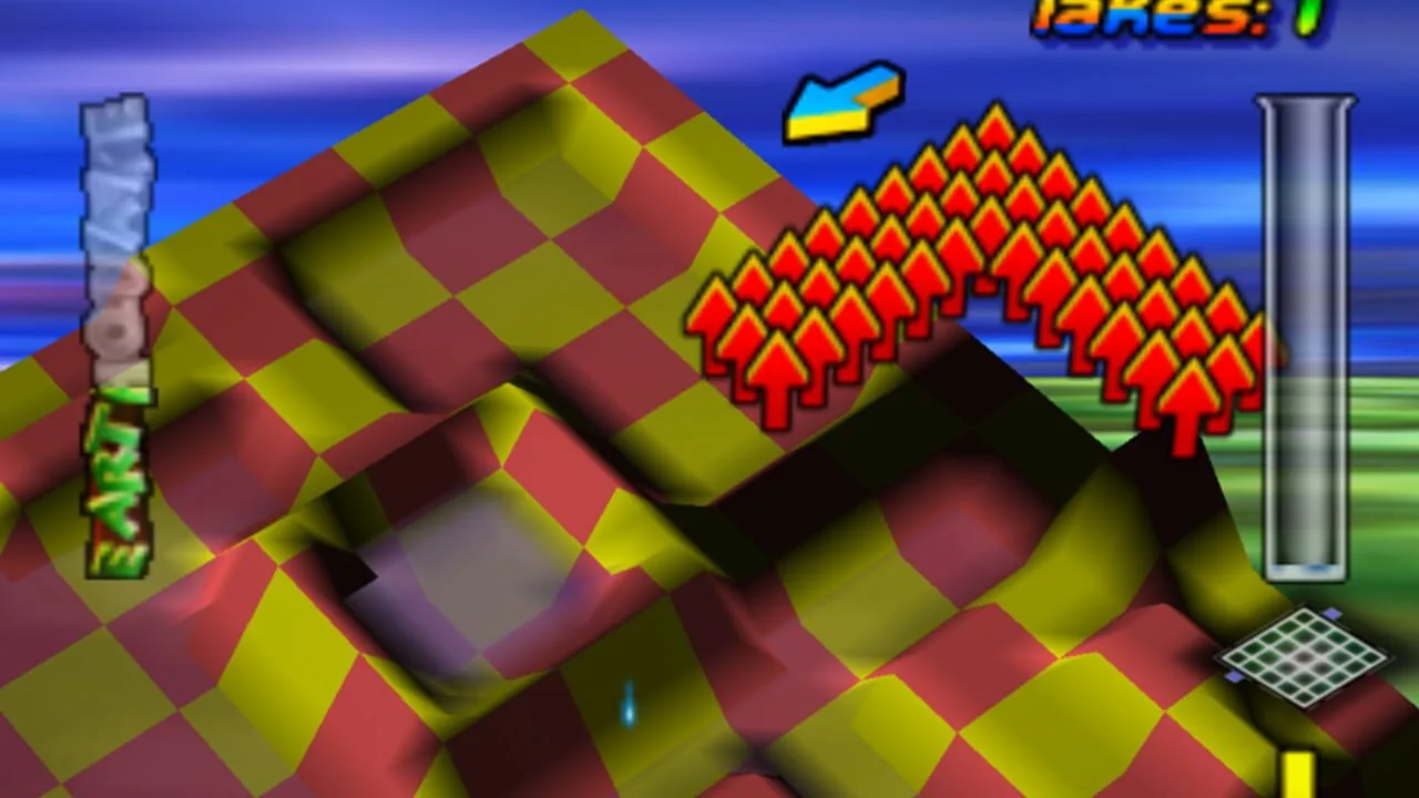 Wetrix gameplay on Nintendo 64
