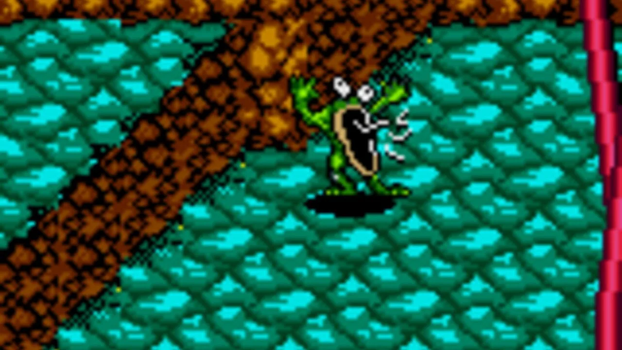 Battletoads gameplay on NES