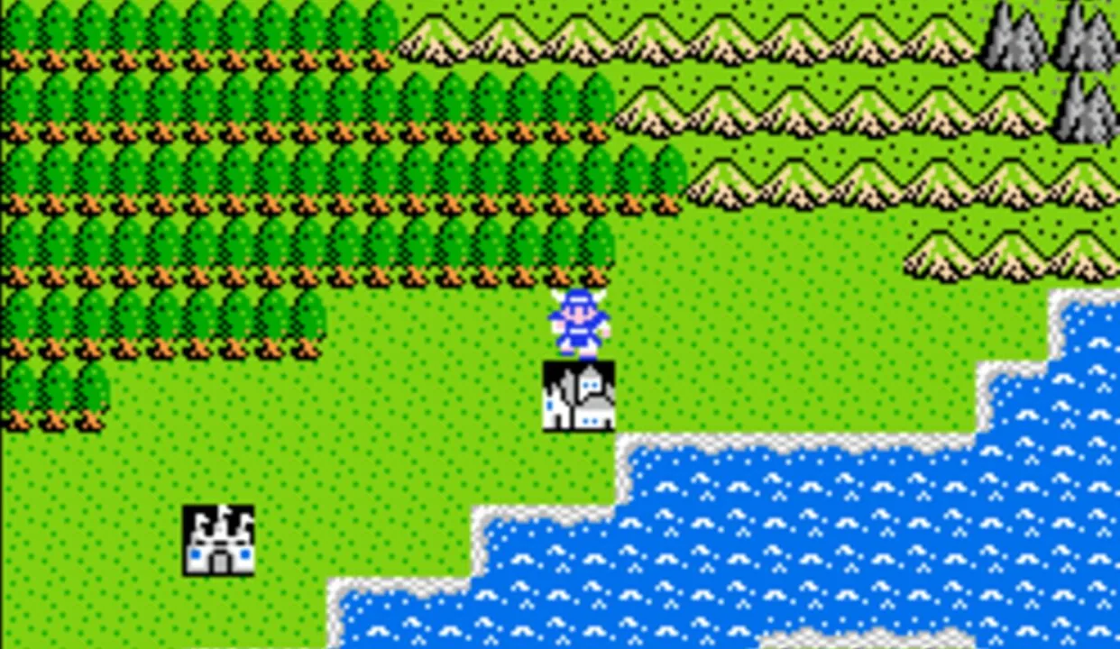 Dragon Warrior gameplay on NES