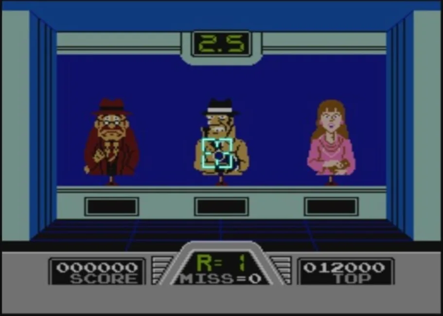 Hogan's Alley gameplay on NES