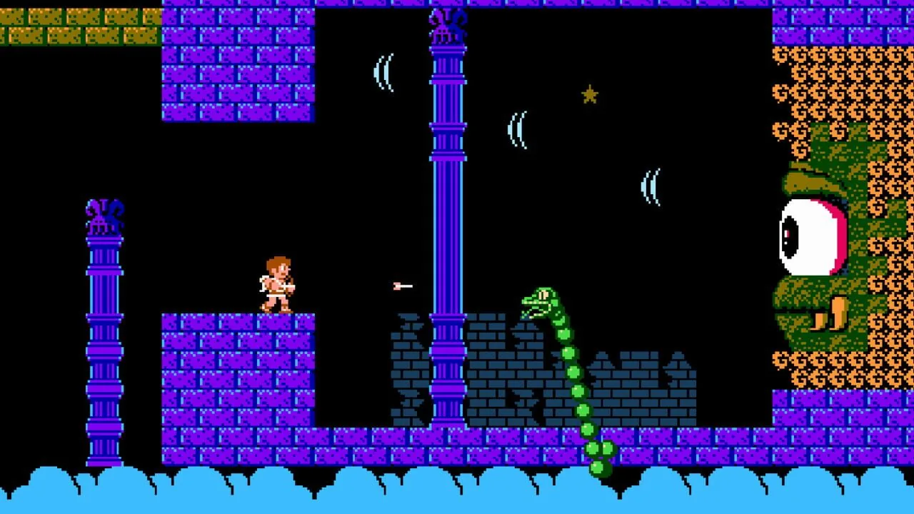 Kid Icarus gameplay on NES