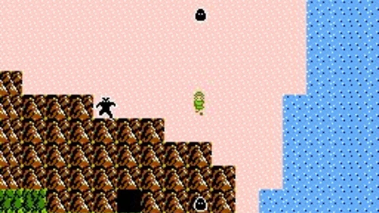 Zelda II: The Adventure of Link gameplay on NES