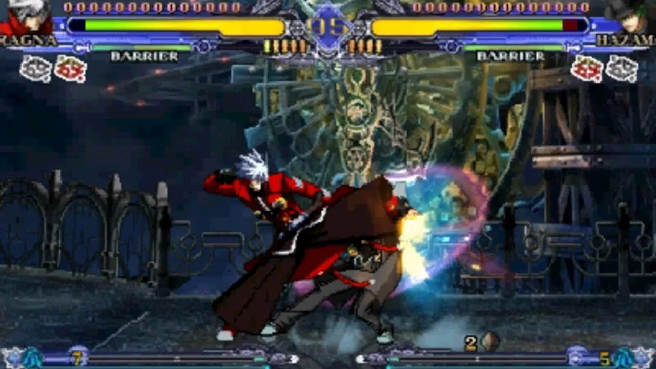 BlazBlue: Continuum Shift II gameplay on Nintendo 3DS