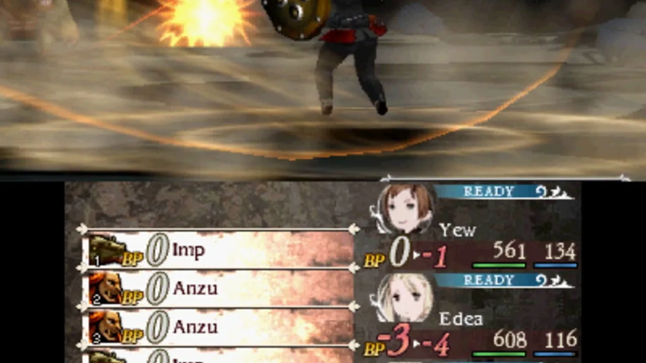 Bravely Second: End Layer gameplay on Nintendo 3DS
