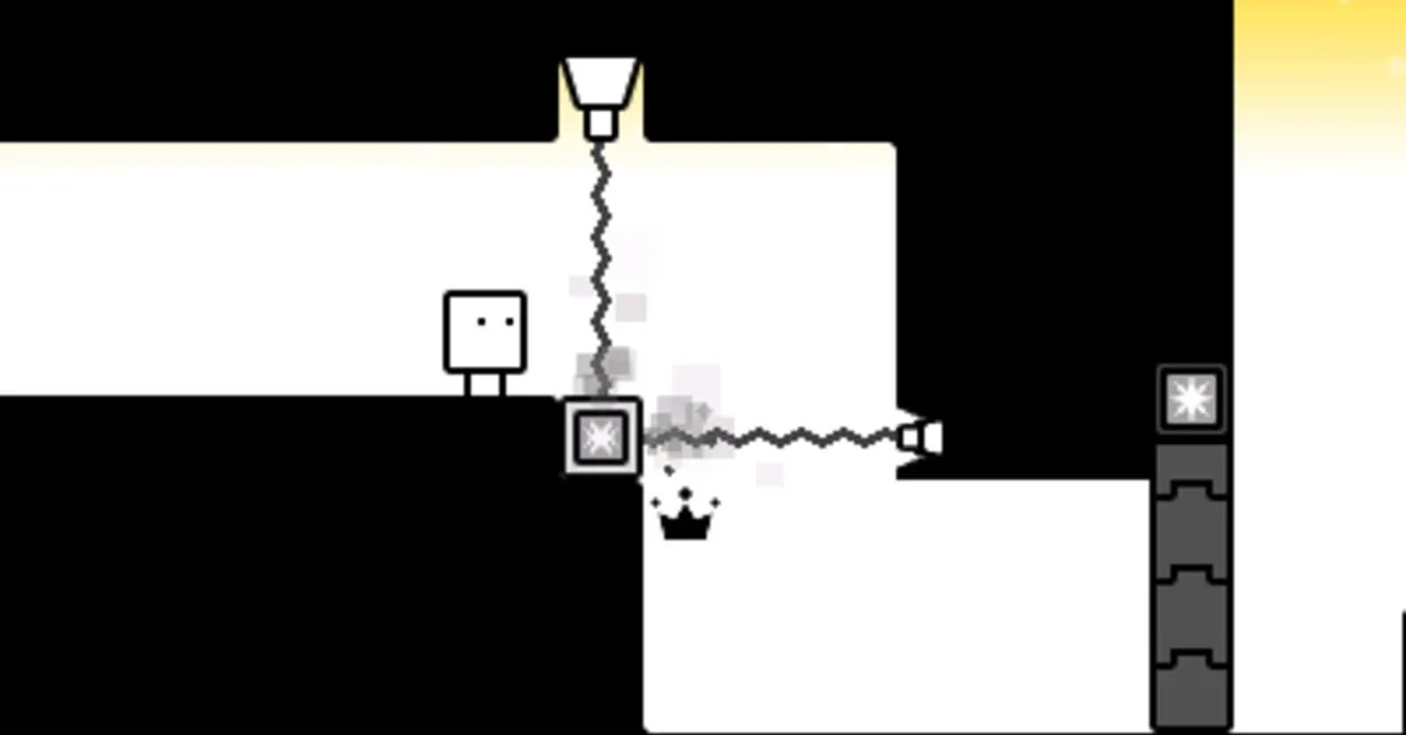Bye-Bye Boxboy! gameplay on Nintendo 3DS