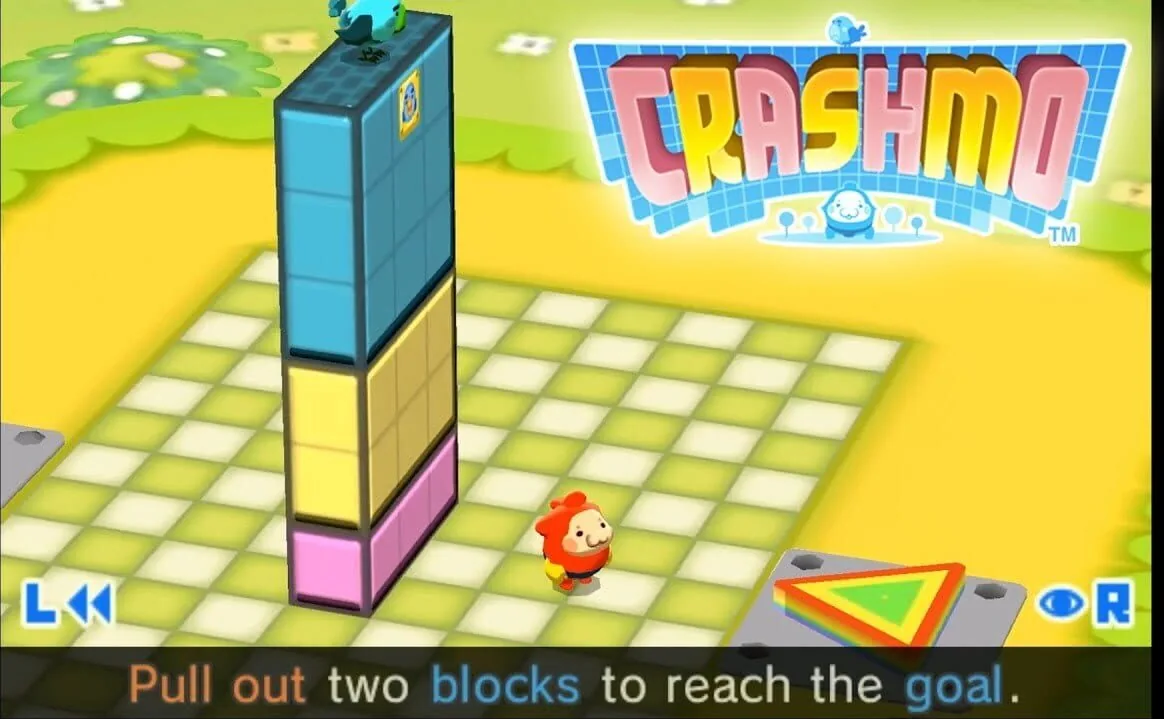 Crashmo gameplay on Nintendo 3DS