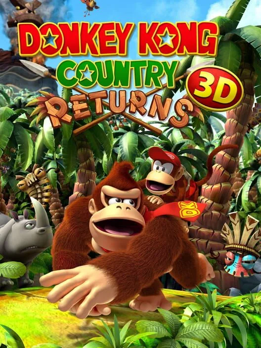 Donkey Kong Country Returns 3D box art