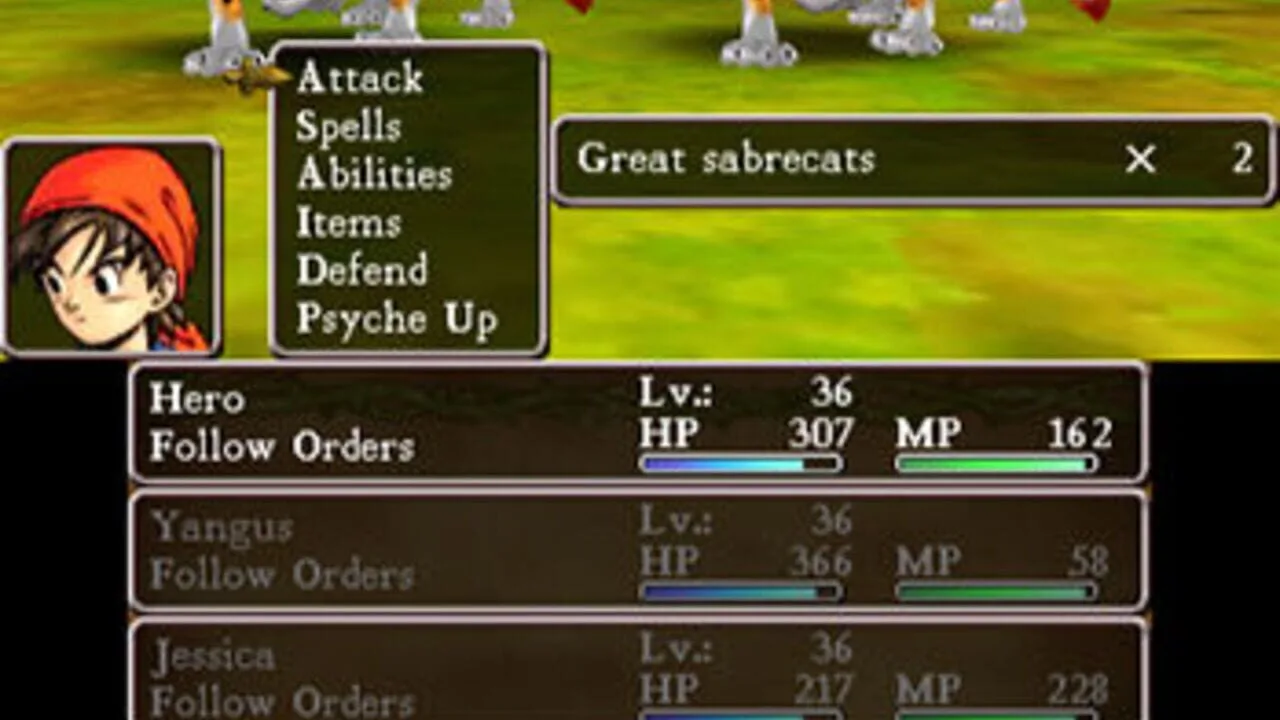 Dragon Quest VIII: Journey of the Cursed King gameplay on Nintendo 3DS