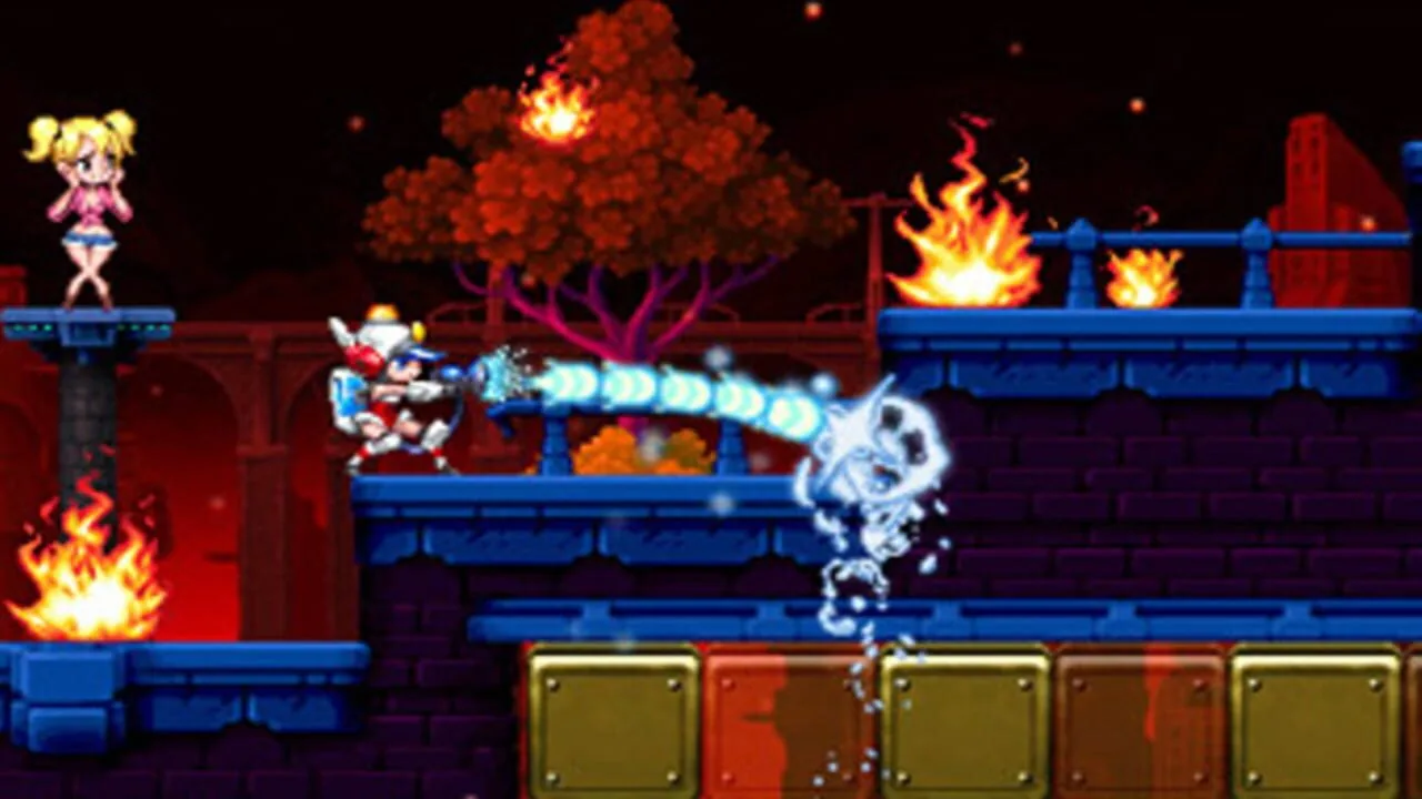 Mighty Switch Force! 2 gameplay on Nintendo 3DS