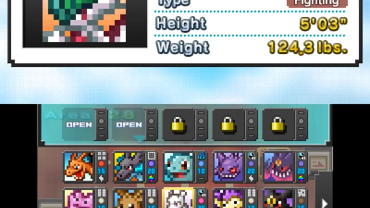 Pokémon Picross gameplay on Nintendo 3DS