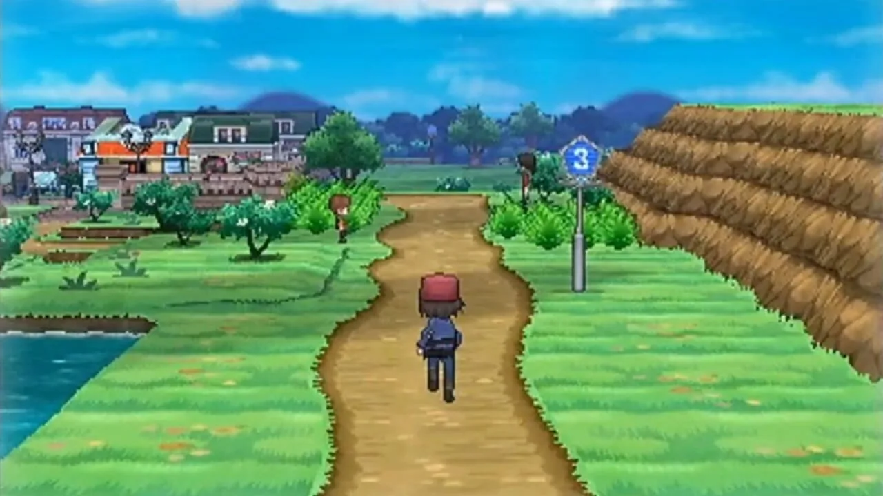 Pokémon X and Y gameplay on Nintendo 3DS